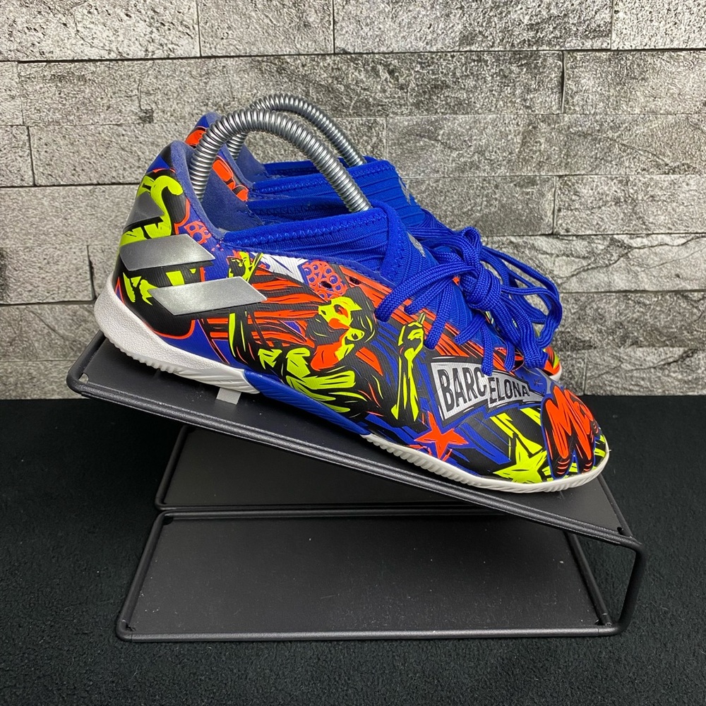 Adidas Nemeziz 19.3 TF The Journey Lionel Messi Soccer Signal Grn/Blk/Royal BL